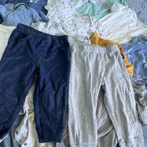 Carter's Navy & Heather Gray Knit Joggers - Elastic Waist